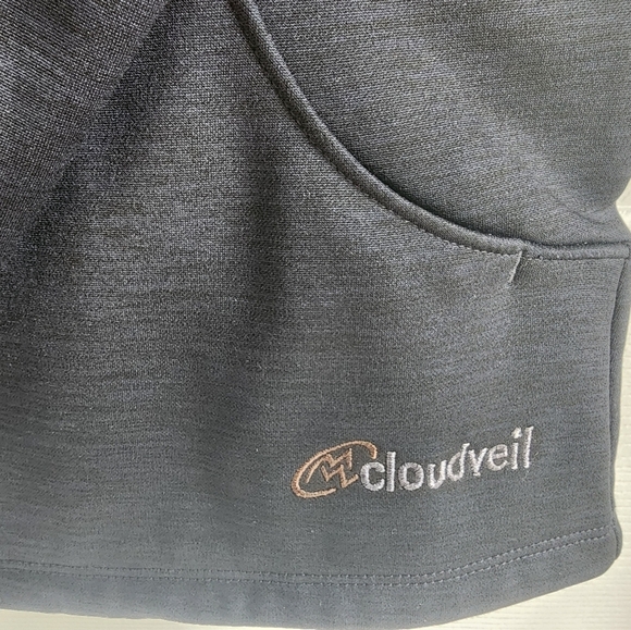 Cloudveil ladies hooded active wear zipup jacket Black ladies Medium - Picture 2 of 12